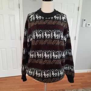 Wool grandpa sweater.